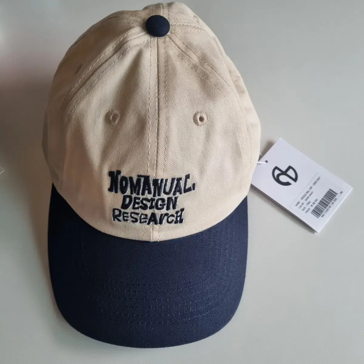 노매뉴얼 DOODLE BALL CAP -DARK NAVY